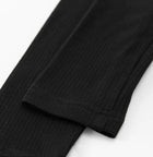 Black and Blush Tulle Evening Maxi Dress - garment detail