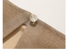 Metallic Knit Twist Waist Mermaid Dress - garment detail or back view