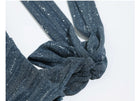 One-Shoulder Embellished Mesh Scarf Maxi Dress - garment detail or back view