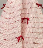 Blush Strapless Bow-Trim Tiered Party Midi Dress - garment detail