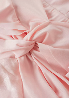 Pink Off-Shoulder Ruffle Mermaid Evening Dress, PalePink, bodice knot