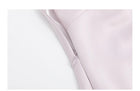 Off-Shoulder Satin Bow Cocktail Midi Dress - garment detail