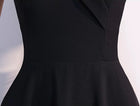 Fold-Over Off-Shoulder A-Line Maxi Dress - garment detail