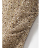 Metallic Knit Slip Midi Dress - garment detail