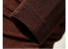 Cowl Neck Ruched Long Sleeve Mini Dress - garment detail or back view