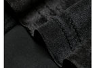 Contrast Collar Velvet Slit Maxi Dress - garment detail or back view