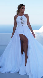 Women's Spaghetti-Strap Maxi Evening Dress