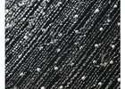 Embellished Metallic Sleeveless Mermaid Maxi Dress - garment detail or back view