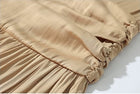 Apricot Cowl-Halter Open-Back Evening Dress - garment detail