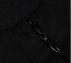 Black Plunging Halter Evening Maxi Dress - garment detail