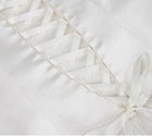 Satin Scarf-Halter Pleated Evening Maxi Dress - garment detail