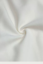 Ivory Square-Neck Long-Sleeve Evening Dress - garment detail