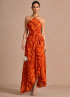 Women's Floral Evening Dress