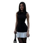Women's Sleeveless Ruched Mini Party Dress
