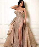 Strapless Ball Gown Evening Dress
