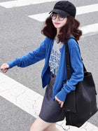 韩系红色圆领针织开衫女春秋2026新款高级感洋气毛衣外套气质上衣