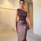 One-Shoulder Backless Bodycon Dress