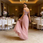 Women's V-Neck Sequin Maxi Evening Dress with Open Back