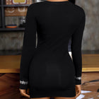 Women's Long-Sleeve Evening Dress