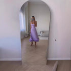 Women's Spaghetti-Strap Floral A-Line Maxi Evening Dress