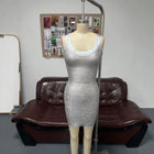 Women's Sleeveless Bandage Bodycon Mini Cocktail Dress