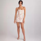 Women's Strapless Evening Dress with Open Back