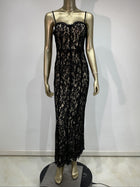 Women's Off-Shoulder Lace Maxi Evening Dress