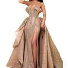 Women's Strapless Maxi Evening Dress