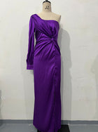 Women's Maxi Evening Dress - Purple