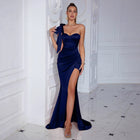 Women's Off-Shoulder High-Slit Maxi Evening Dress