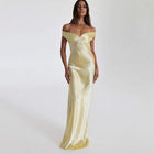 Women's Satin Mermaid Maxi Evening Dress