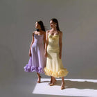 Women's Spaghetti-Strap Floral A-Line Maxi Evening Dress