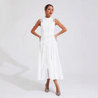Sleeveless Lace Maxi Evening Dress