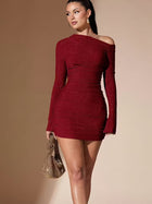 Women's Mini Cocktail Dress - Red