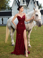 Women's Spaghetti-Strap Evening Dress