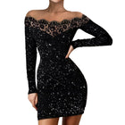 Women's Off-Shoulder Bodycon Evening Dress