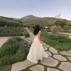 Women's V-Neck Lace Maxi Evening Dress