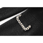 Women's Square-Neck Long-Sleeve Evening Dress