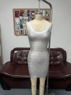 Women's Sleeveless Bandage Bodycon Mini Cocktail Dress
