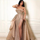 Women's Strapless Maxi Evening Dress