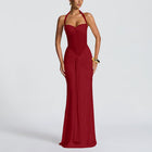 Women's Halter Ruched Bodycon Evening Dress