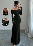 Women's Long-Sleeve Maxi Evening Dress