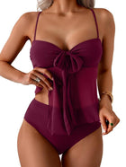 Mesh Bow One-Piece Swimsuit
