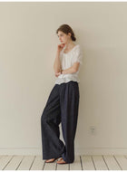 Women's 100% Cotton Embroidered Two-Piece Set | White Puff Sleeve Blouse & Tiered Skirt