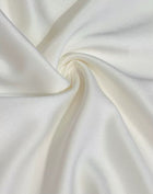 Ivory Square-Neck Ruffle Long-Sleeve Party Dress - garment detail