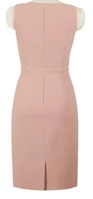V-Neck Bow-Front Fitted Cocktail Dress - garment detail