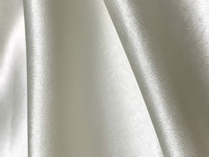 One-Shoulder Satin Maxi Dress with Scarf - garment detail