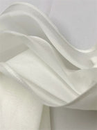 One-Shoulder Satin Maxi Dress with Scarf - garment detail