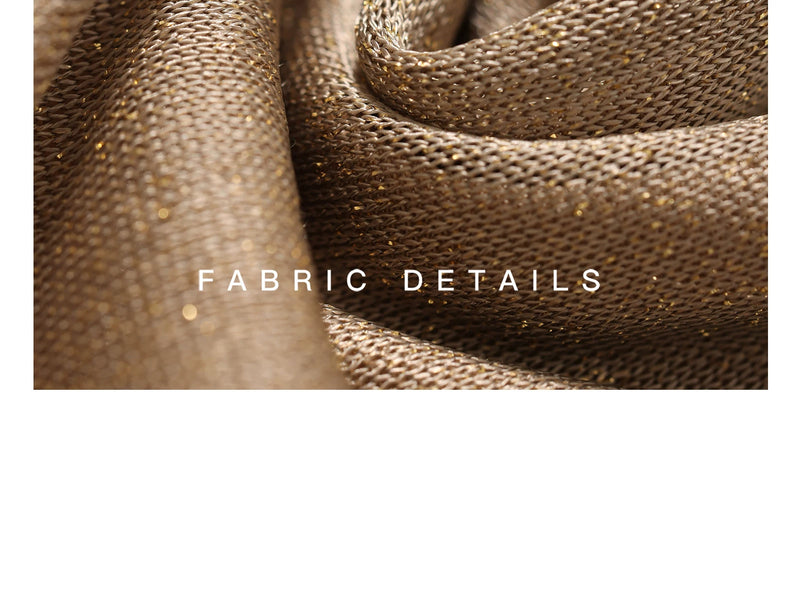 Metallic Knit Twist Waist Mermaid Dress - garment detail or back view