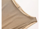 Metallic Knit Twist Waist Mermaid Dress - garment detail or back view